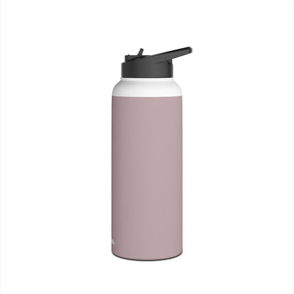 Water Bottle Taupe Rose